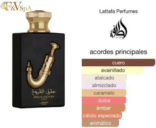 LATTAFA- Pride Ishq Al Shuyukh Gold EDP 100ML Unisex Eau De Parfum - Imagen 3