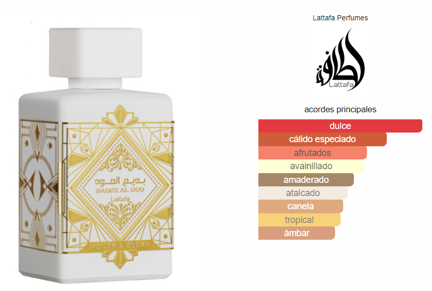 LATTAFA- Badee Al Oud Honor & Glory Edp100ml Unisex Eau De Parfum - Imagen 6