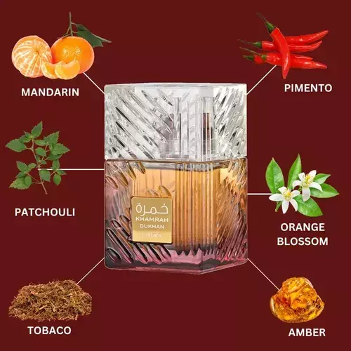 LATTAFA-Khamrah Dukhan Eau De Parfum 100ml Unisex Lanzamiento Exclusivo - Imagen 2