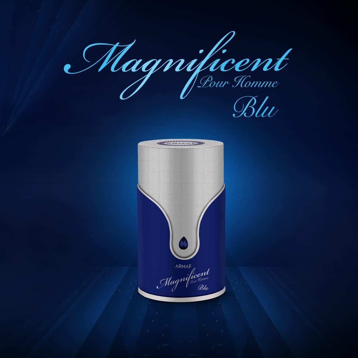ARMAF-Magnificent Blu Pour Homme 100ml Eau De Parfum Para Hombres - Imagen 2