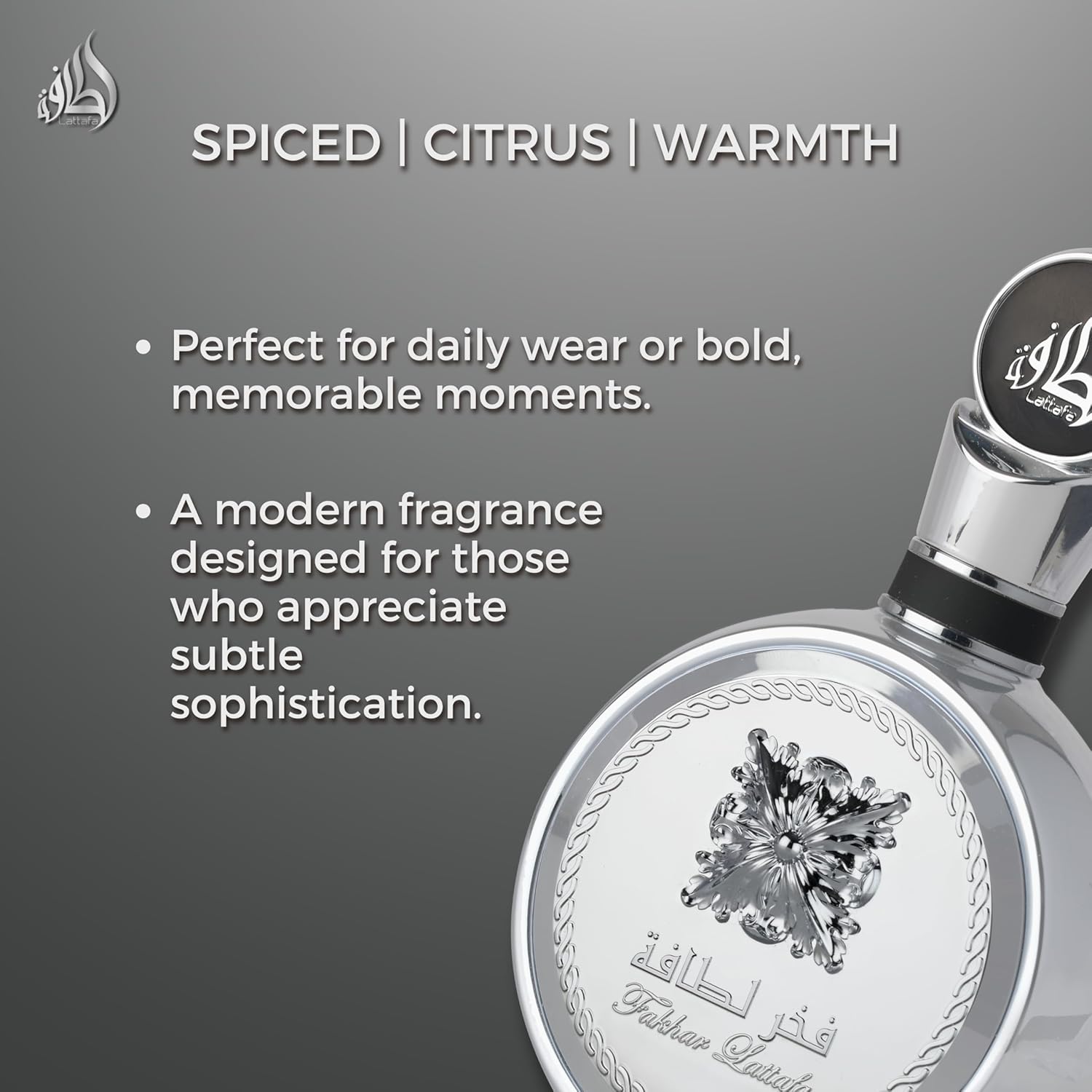 LATTAFA-Fakhar Platinum 100ml Eau De Parfum Unisex Lanzamiento Exclusivo - Imagen 3