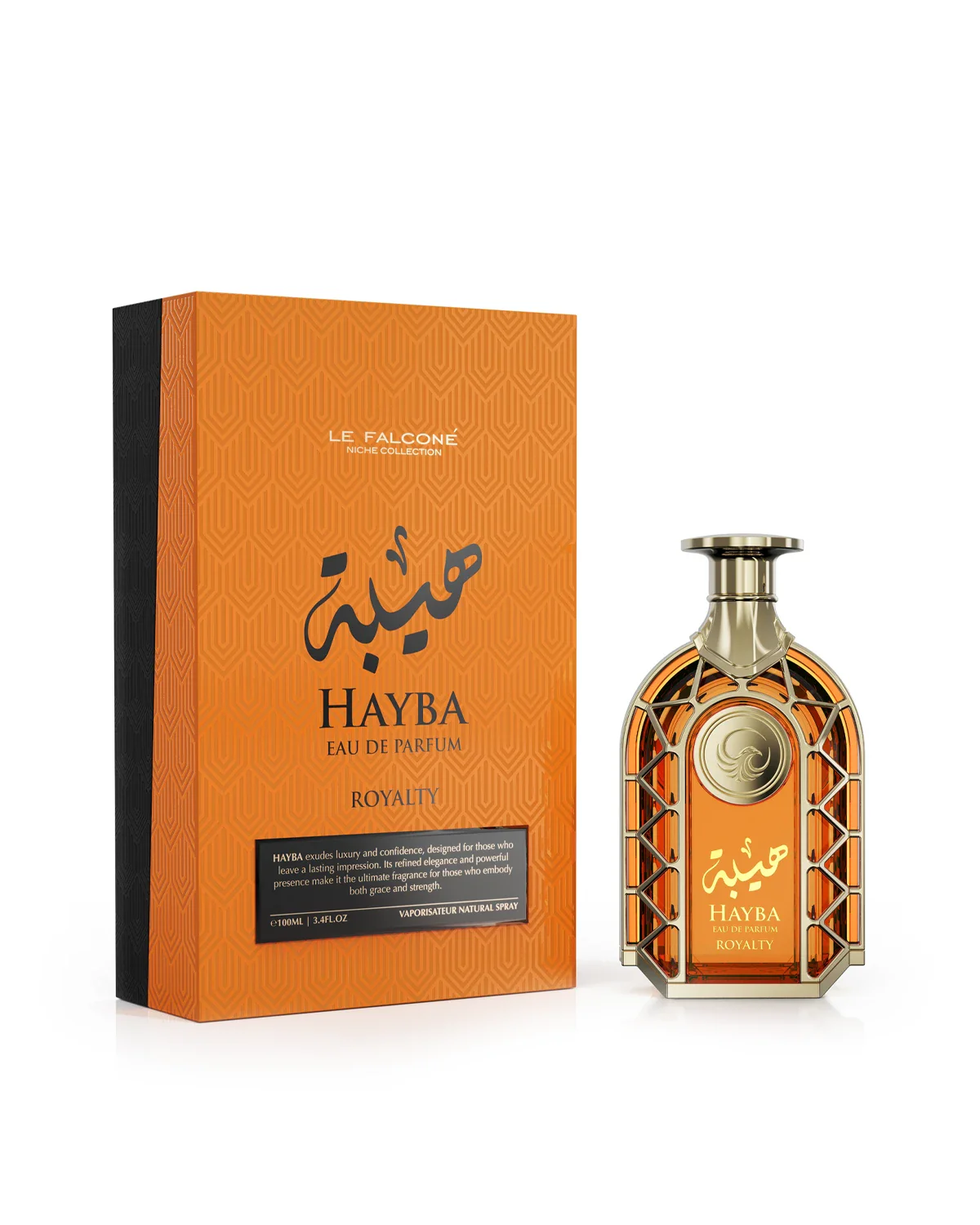 LE FALCONE-Hayba Royalty 100ml Eau De Parfum Para Hombres Lanzamiento Exclusivo - Imagen 6