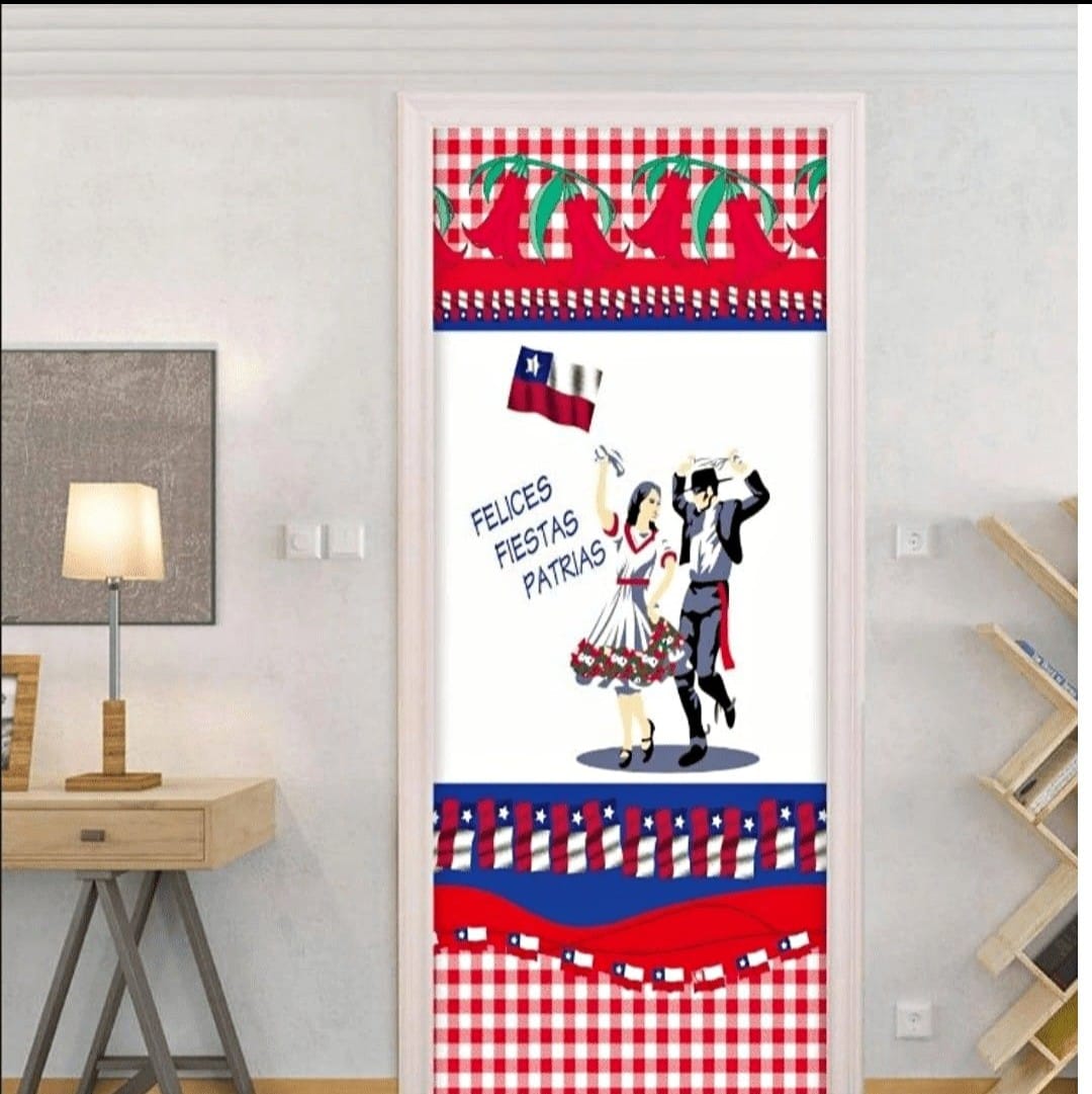 FUNDAS CUBRE PUERTAS-Hermosas Fundas Cubre Puertas Fiestas Patrias - Imagen 6