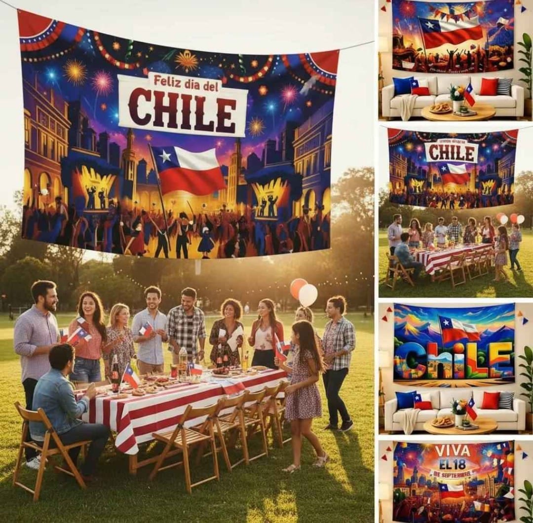 TAPIZ MURAL-Hermosos Tapiz Decomurales Fiestas Patrias - Imagen 3