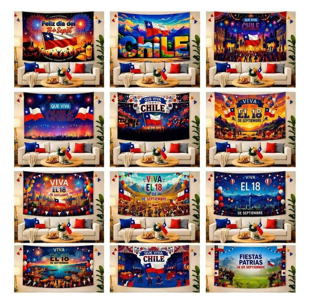TAPIZ MURAL-Hermosos Tapiz Decomurales Fiestas Patrias - Imagen 6