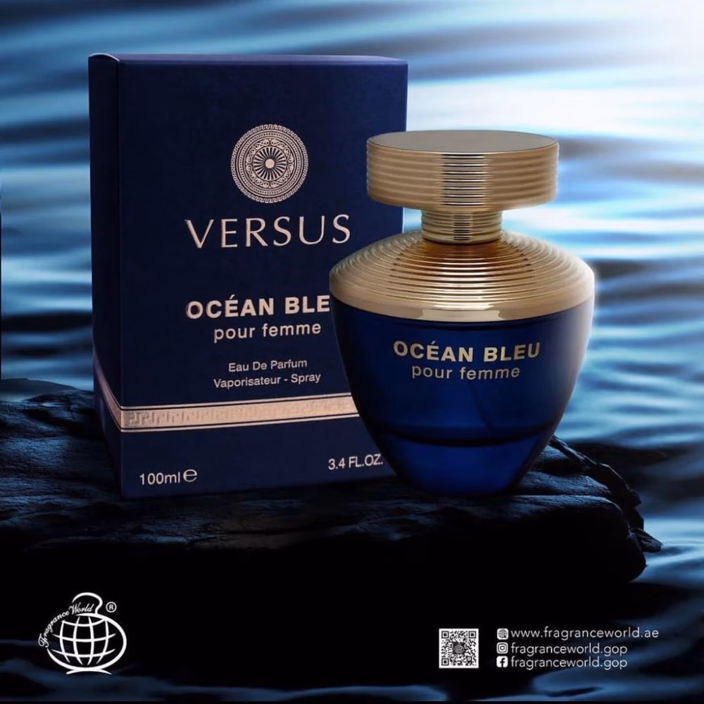 FRAGRANCE WORLD-Versus Ocean Bleu Pour Femme (EDP) 100ml Eau De Parfum Para Mujeres - Imagen 10